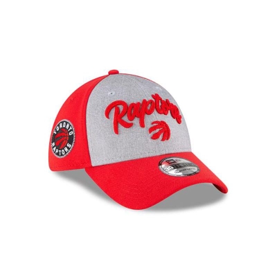 Black Toronto Raptors Hat - New Era NBA NBA Draft 39THIRTY Stretch Fit Caps USA7863215